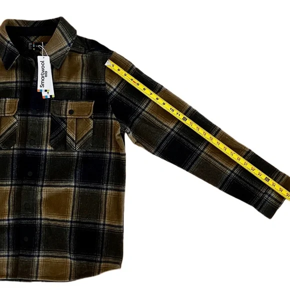 Smartwool Men's Anchor Line Shirt Jacket Winter Moss Plaid XLARGE XL NWT - Picture 5 of 12